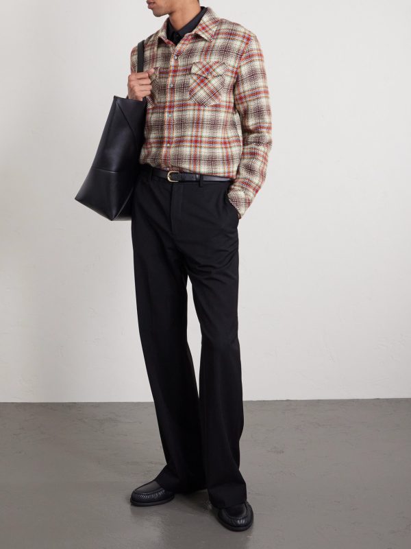 Checked Cashmere Shirt - OU Checked Cashmere Shirt - OU