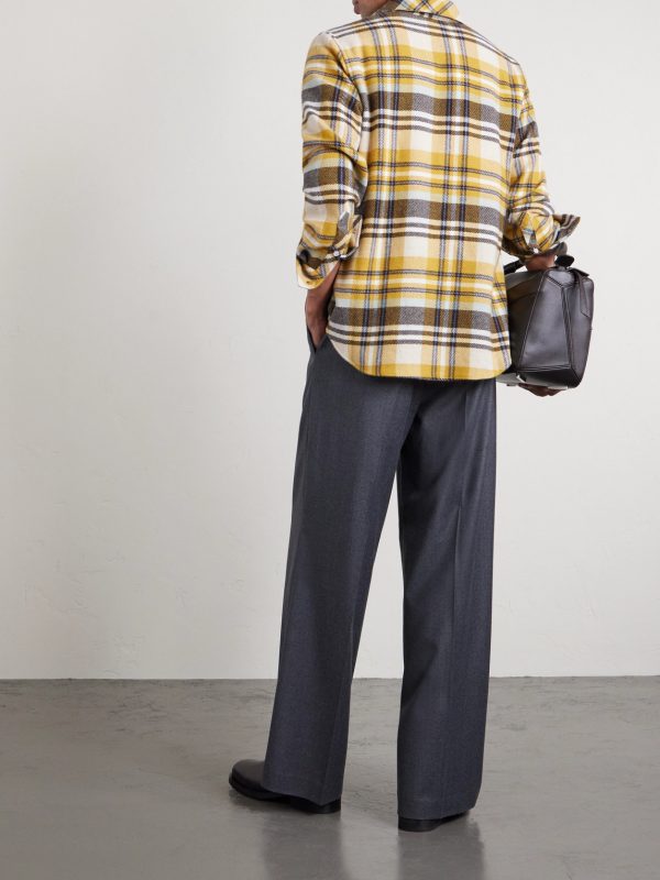 Abudance Checked Cashmere Shirt - BK