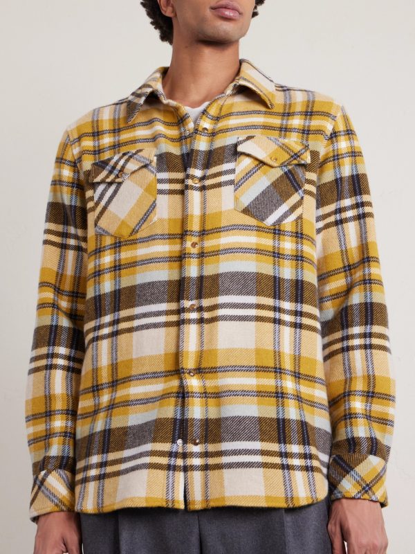 Abudance Checked Cashmere Shirt - FR