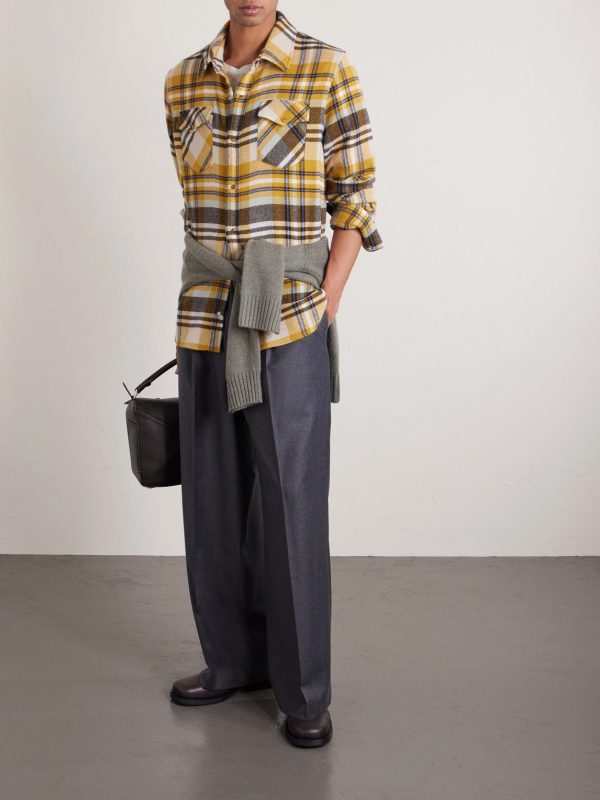 Abudance Checked Cashmere Shirt - OU
