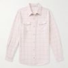 Clarity Ombre Checked Cashmere Shirt Clarity Ombre Checked Cashmere Shirt