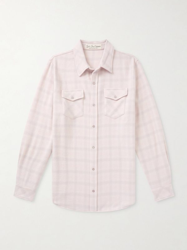 Clarity Ombre Checked Cashmere Shirt Clarity Ombre Checked Cashmere Shirt