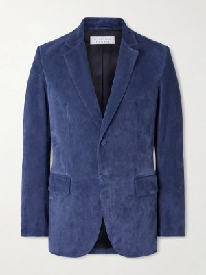 Irving Suede-Corduroy Blazer