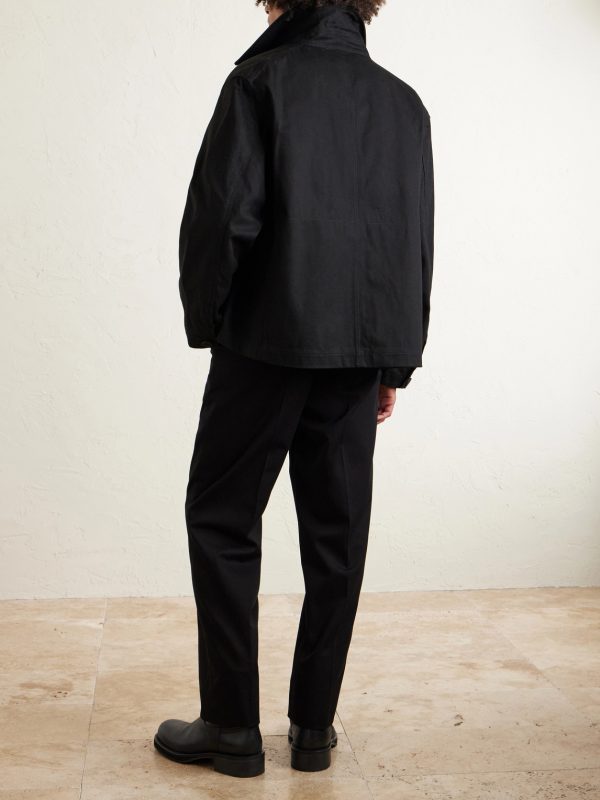 Harold Tapered Cotton Trousers - BK
