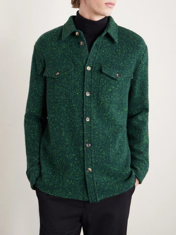 Lucas Wool and Cashmere-Blend Overshirt - FR Lucas Wool and Cashmere-Blend Overshirt - FR