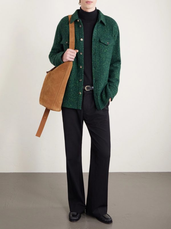 Lucas Wool and Cashmere-Blend Overshirt - OU Lucas Wool and Cashmere-Blend Overshirt - OU