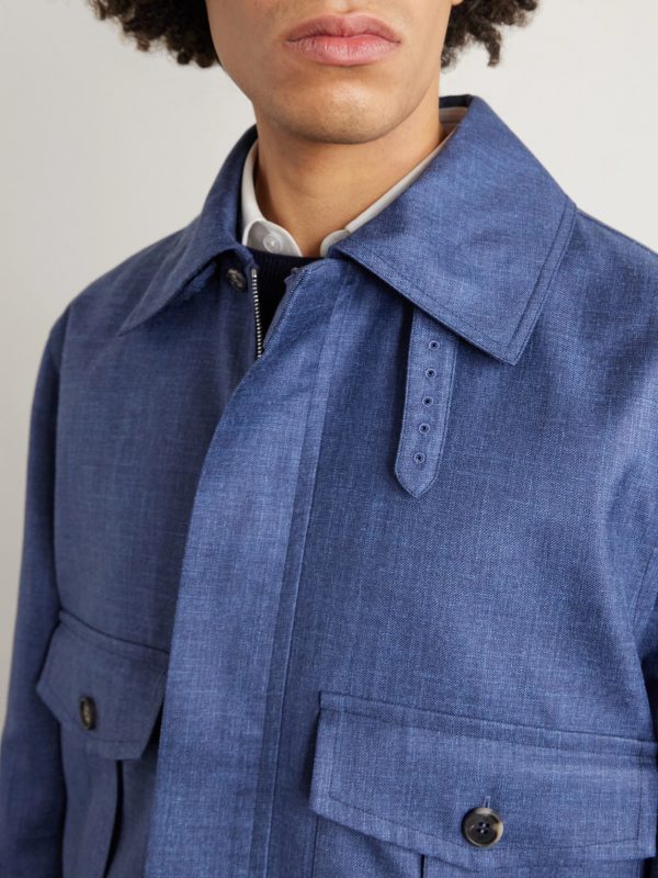 Filipo Wool, Silk and Linen-Blend Jacket - CU Filipo Wool, Silk and Linen-Blend Jacket - CU