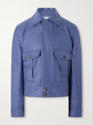 Filipo Wool, Silk and Linen-Blend Jacket
