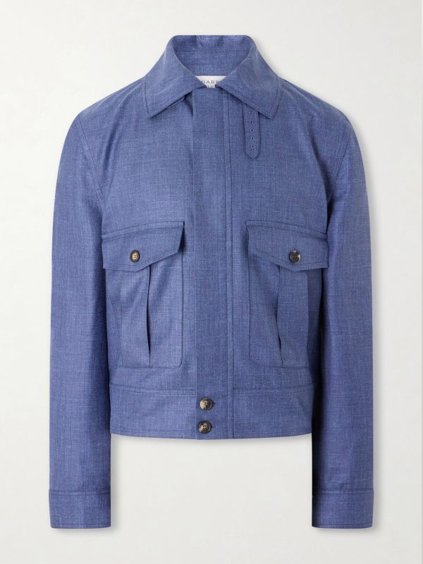 Filipo Wool, Silk and Linen-Blend Jacket Filipo Wool, Silk and Linen-Blend Jacket