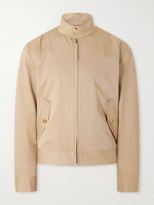Cotton-Twill Harrington Jacket
