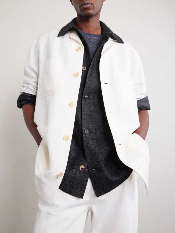 Drew Wool and Silk-Blend Overshirt - CU Drew Wool and Silk-Blend Overshirt - CU
