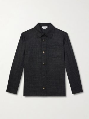 Drew Wool and Silk-Blend Overshirt