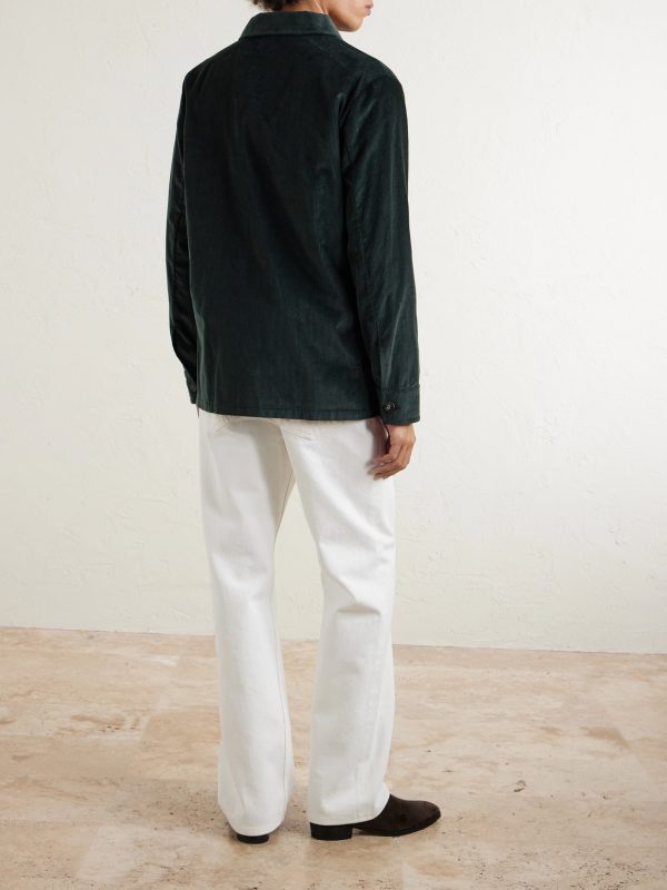 Javier Cotton-Corduroy Overshirt - BK Javier Cotton-Corduroy Overshirt - BK