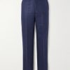 Harold Straight-Leg Brushed Silk-Felt Suit Trousers Harold Straight-Leg Brushed Silk-Felt Suit Trousers