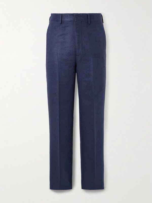 Harold Straight-Leg Brushed Silk-Felt Suit Trousers Harold Straight-Leg Brushed Silk-Felt Suit Trousers