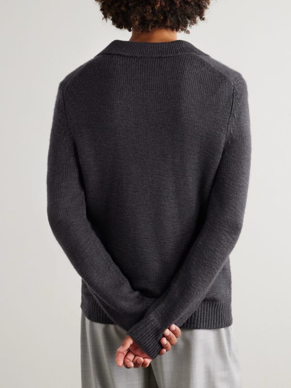 Aled Cashmere Polo Shirt - BK Aled Cashmere Polo Shirt - BK