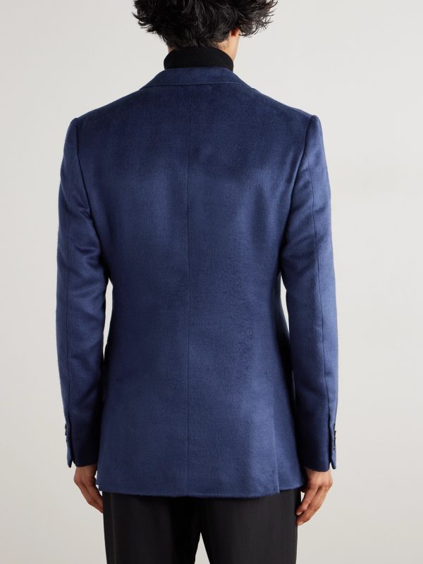 Irving Slim-Fit Silk-Felt Blazer - BK Irving Slim-Fit Silk-Felt Blazer - BK
