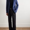 Irving Slim-Fit Silk-Felt Blazer - OU Irving Slim-Fit Silk-Felt Blazer - OU