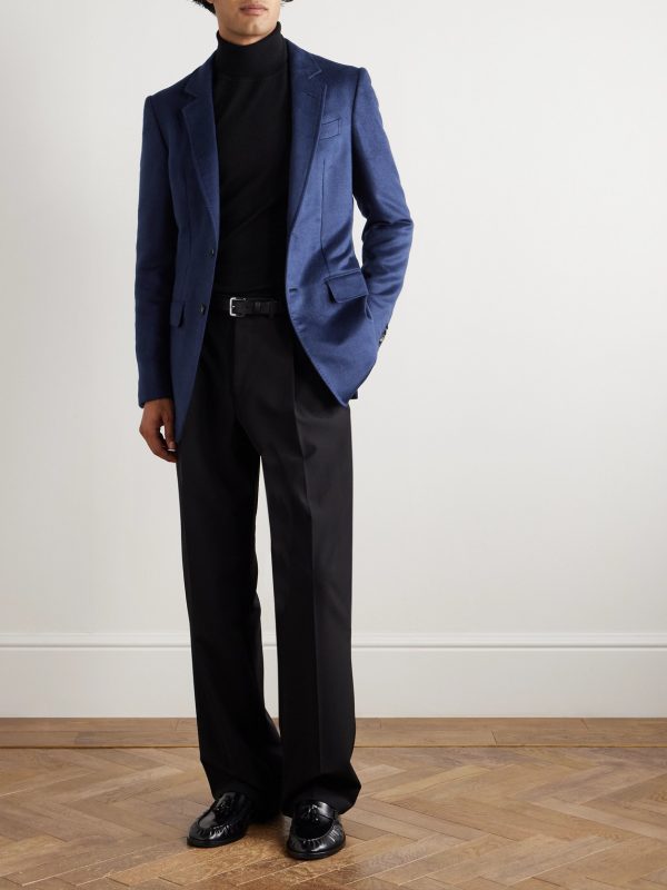 Irving Slim-Fit Silk-Felt Blazer - OU Irving Slim-Fit Silk-Felt Blazer - OU