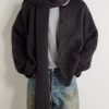 Folkstone Ribbed Cashmere Scarf - OU Folkstone Ribbed Cashmere Scarf - OU