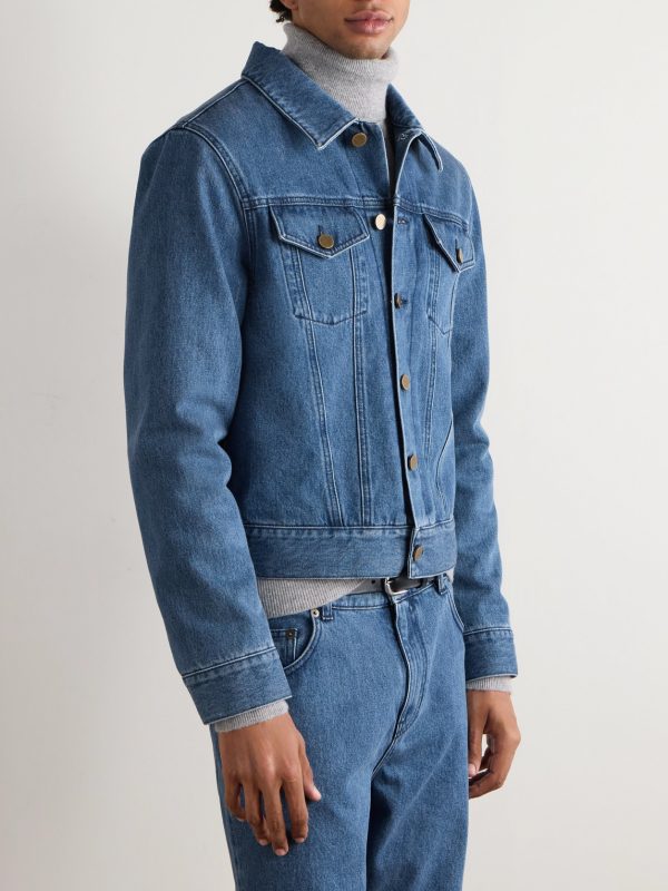Barry Slim-Fit Denim Trucker Jacket - FR