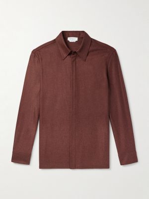 Abbe Wool and Cashmere-Blend Twill Shirt Abbe Wool and Cashmere-Blend Twill Shirt