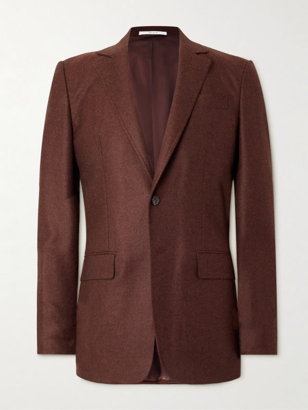 Irving Wool and Cashmere-Blend Flannel Suit Jacket Irving Wool and Cashmere-Blend Flannel Suit Jacket