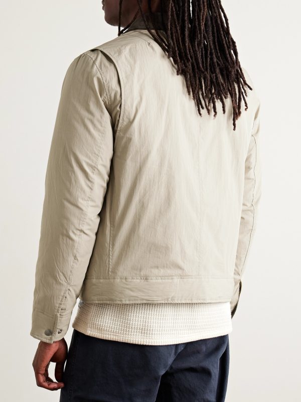 Derrick Corduroy-Trimmed Cotton-Blend Down Jacket - BK Derrick Corduroy-Trimmed Cotton-Blend Down Jacket - BK