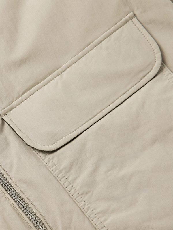 Derrick Corduroy-Trimmed Cotton-Blend Down Jacket - E1 Derrick Corduroy-Trimmed Cotton-Blend Down Jacket - E1