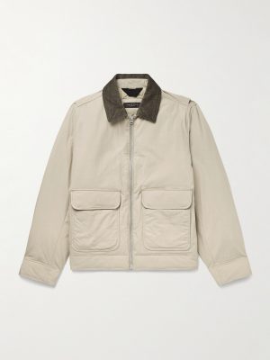 Derrick Corduroy-Trimmed Cotton-Blend Down Jacket Derrick Corduroy-Trimmed Cotton-Blend Down Jacket