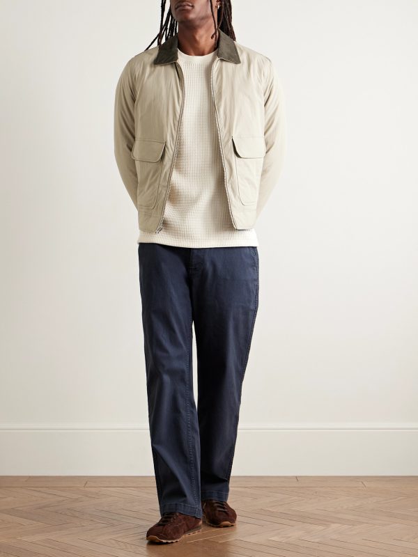 Derrick Corduroy-Trimmed Cotton-Blend Down Jacket - OU Derrick Corduroy-Trimmed Cotton-Blend Down Jacket - OU