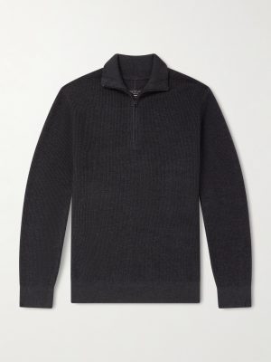 Joel Wool and Lyocell-Blend Half-Zip Sweater Joel Wool and Lyocell-Blend Half-Zip Sweater