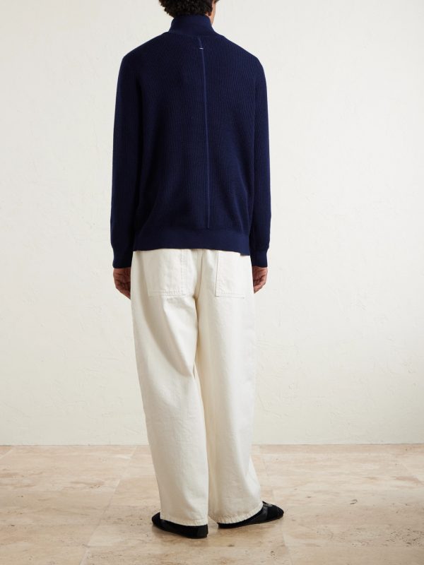 Joel Wool and Lyocell-Blend Half-Zip Sweater - BK Joel Wool and Lyocell-Blend Half-Zip Sweater - BK