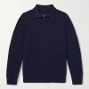 Joel Wool and Lyocell-Blend Half-Zip Sweater Joel Wool and Lyocell-Blend Half-Zip Sweater