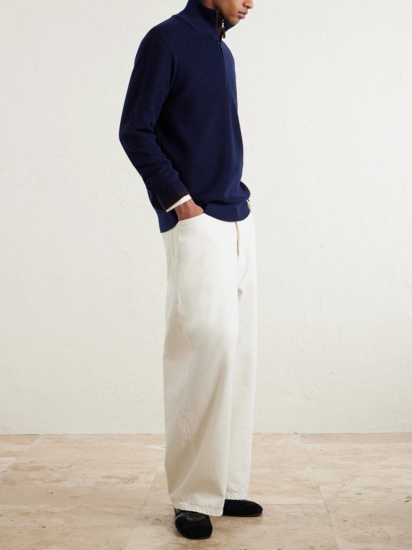 Joel Wool and Lyocell-Blend Half-Zip Sweater - OU Joel Wool and Lyocell-Blend Half-Zip Sweater - OU
