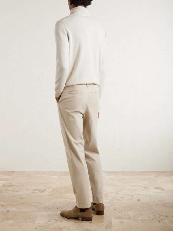 Evan Straight-Leg Pleated Stretch-Cotton Twill Chinos - BK Evan Straight-Leg Pleated Stretch-Cotton Twill Chinos - BK