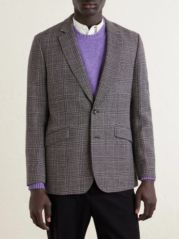 Butler Checked Wool Blazer - FR Butler Checked Wool Blazer - FR