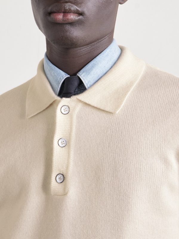 Declan Cashmere Polo Sweater - CU Declan Cashmere Polo Sweater - CU