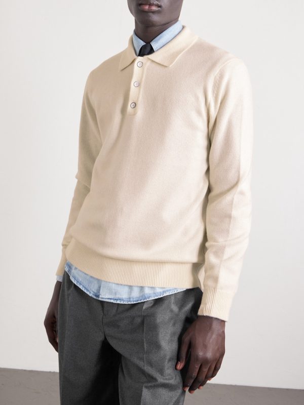 Declan Cashmere Polo Sweater - FR Declan Cashmere Polo Sweater - FR
