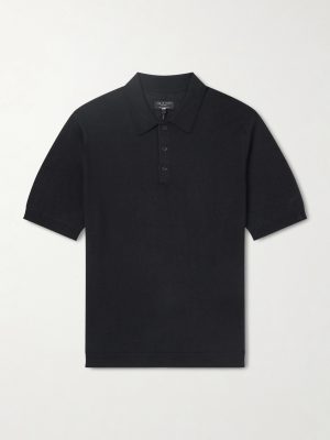 Slim-Fit Downing Cashmere Polo Shirt Slim-Fit Downing Cashmere Polo Shirt