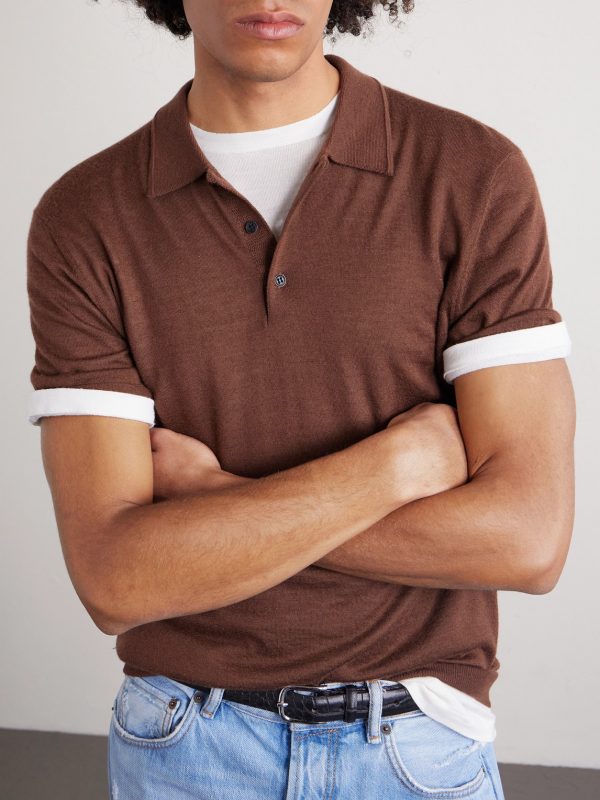 Downing Cashmere Polo Shirt - CU Downing Cashmere Polo Shirt - CU