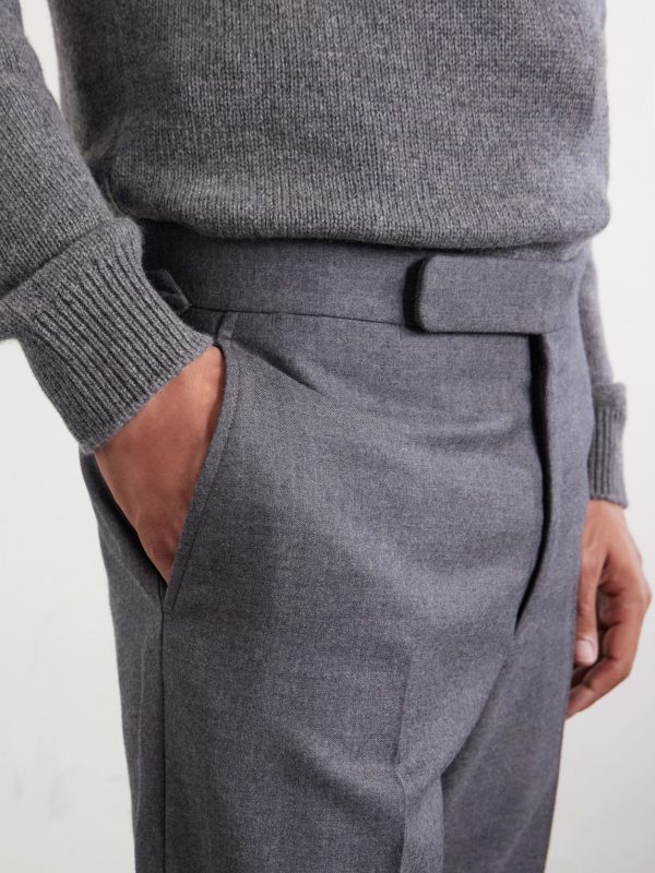 Gregory Straight-Leg Wool-Flannel Trousers - CU Gregory Straight-Leg Wool-Flannel Trousers - CU