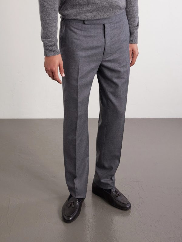 Gregory Straight-Leg Wool-Flannel Trousers - FR Gregory Straight-Leg Wool-Flannel Trousers - FR