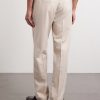 Straight-Leg Pleated Wool-Flannel Trousers - BK Straight-Leg Pleated Wool-Flannel Trousers - BK