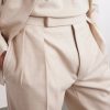 Straight-Leg Pleated Wool-Flannel Trousers - CU Straight-Leg Pleated Wool-Flannel Trousers - CU