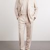 Straight-Leg Pleated Wool-Flannel Trousers - OU Straight-Leg Pleated Wool-Flannel Trousers - OU