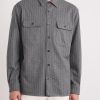 Pinstriped Super 150s Wool-Flannel Shirt - FR Pinstriped Super 150s Wool-Flannel Shirt - FR