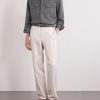 Pinstriped Super 150s Wool-Flannel Shirt - OU Pinstriped Super 150s Wool-Flannel Shirt - OU