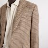 Kent Suede-Trimmed Checked Linen and Wool-Blend Blazer - CU Kent Suede-Trimmed Checked Linen and Wool-Blend Blazer - CU