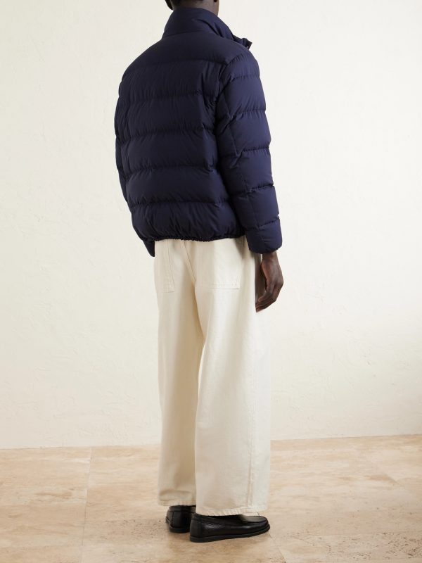 Quilted Shell Down Bomber Jacket - BK Quilted Shell Down Bomber Jacket - BK